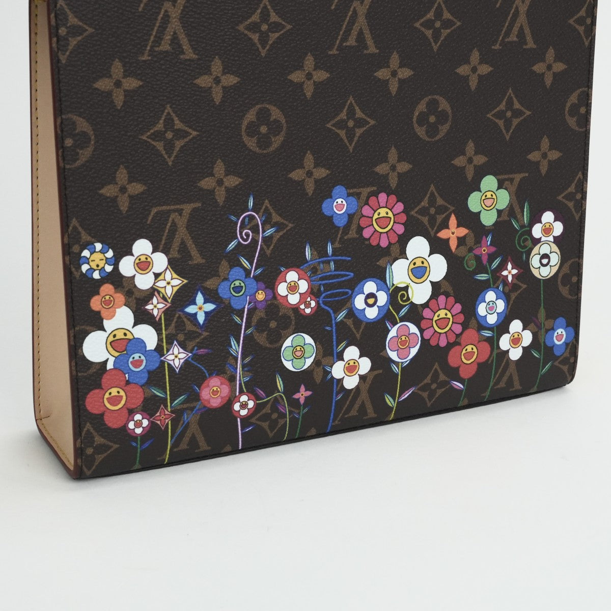 ルイヴィトン LOUIS VUITTON LV × TM ポッシュ・トワレ NM バッグ クラッチバッグ セカンドバッグ モノグラム キャンバス ブラウン 茶 ゴールド金具