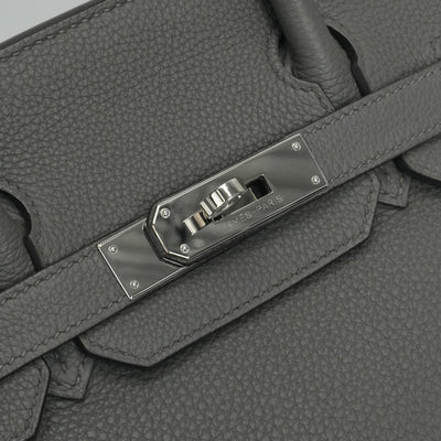 HERMES 爱马仕 Birkin 30 Birkin 30 袋手提袋dogo etan灰色银金属配件