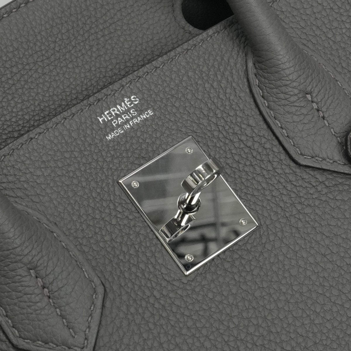 HERMES 爱马仕 Birkin 30 Birkin 30 袋手提袋dogo etan灰色银金属配件