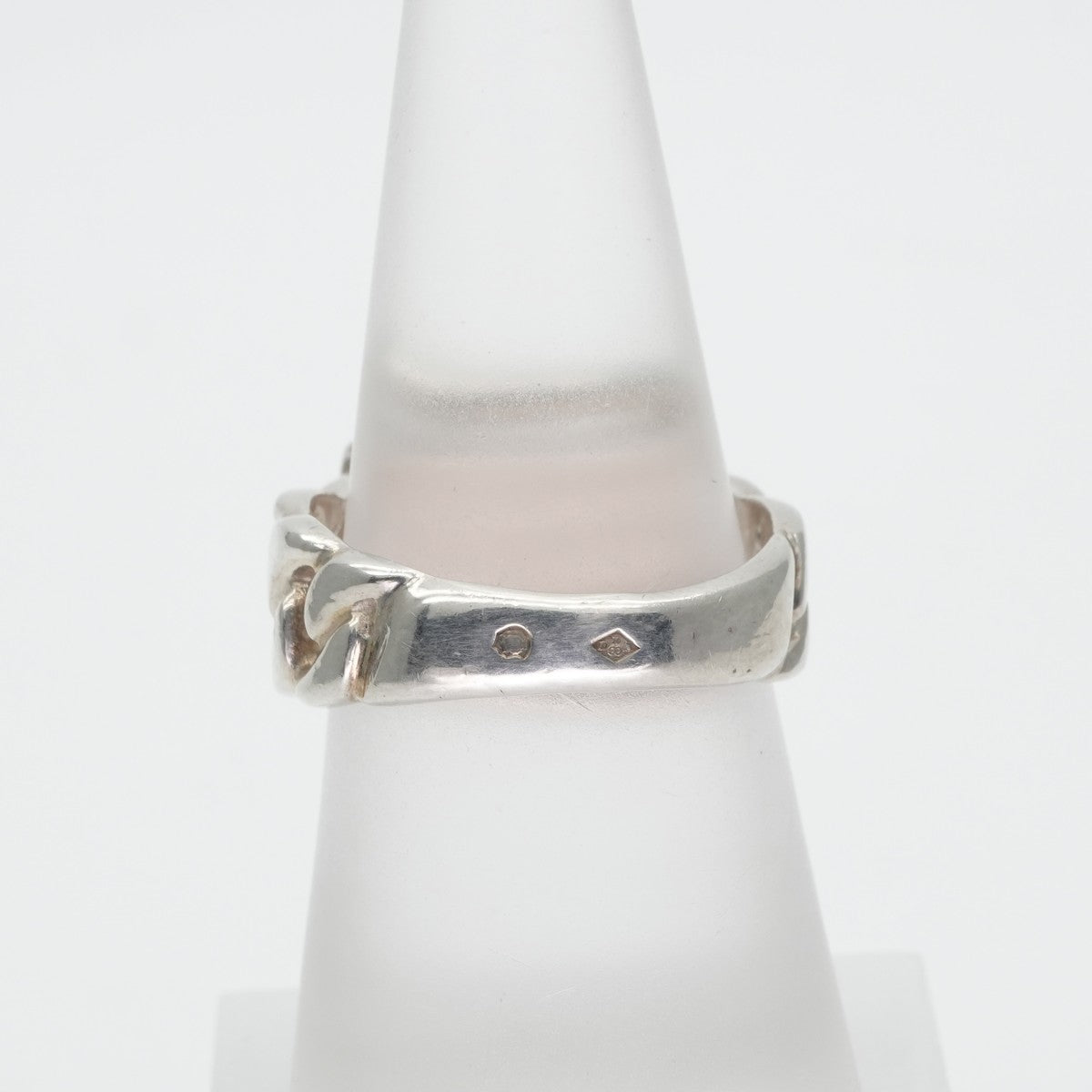 HERMES Hermes Bookle Serie Bookle Serie Ring 925 Silver Silver Belt Silver Hallmark Makers Mark 포함