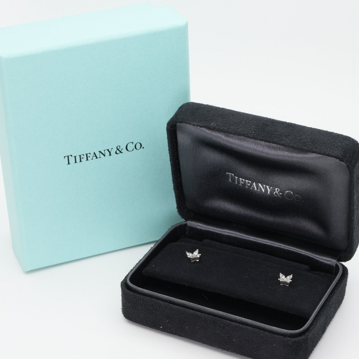 Tiffany & Co. Tiffany＆Co。钻石耳环钻石耳环维多利亚耳环