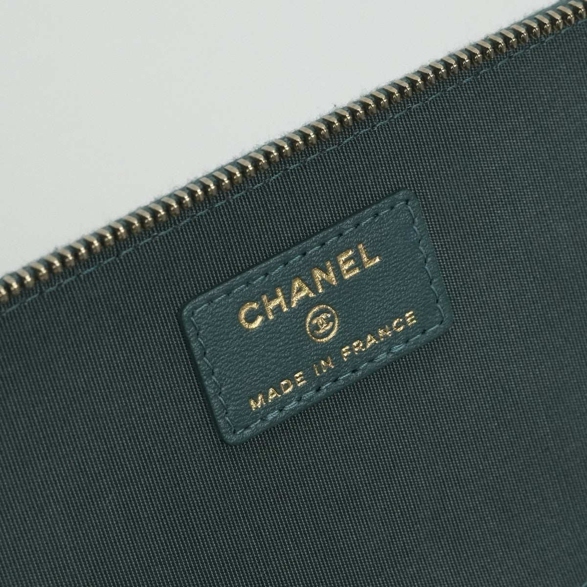 CHANEL 香奈儿 Matelass? 袋肩袋羊羔羊皮绿色绿色金色五金式梳妆袋链链链袋