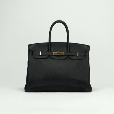 エルメス HERMES バーキン35 バーキン 35 バッグ トートバッグ トゴ ノワール ブラック 黒 ゴールド金具