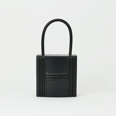 HERMES HERMES bag, tote bag, box calf, noir, black, gold fittings