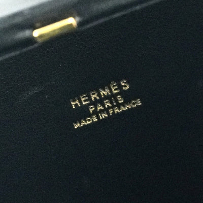 HERMES 헤르메스 가방, 토트 백, 상자 송아지, 누아르, 검은 색, 골드 피팅