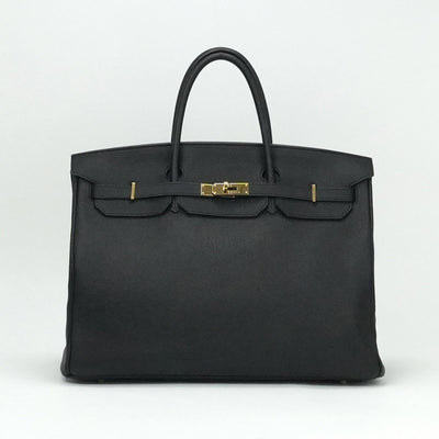 HERMES 헤르메스 Birkin 40 Birkin 40 토트 백 토고 누아 블랙 골드 하드웨어