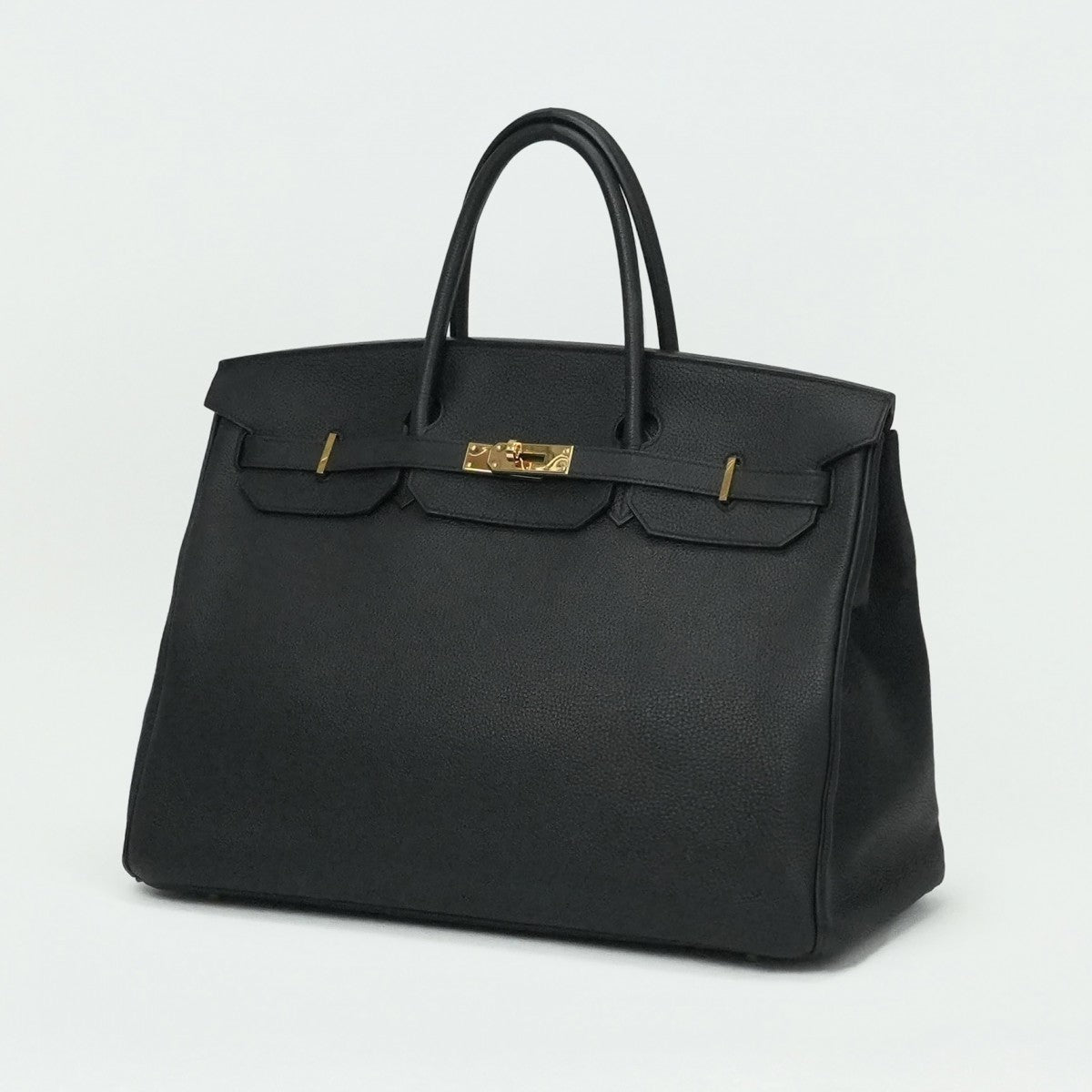 HERMES 헤르메스 Birkin 40 Birkin 40 토트 백 토고 누아 블랙 골드 하드웨어