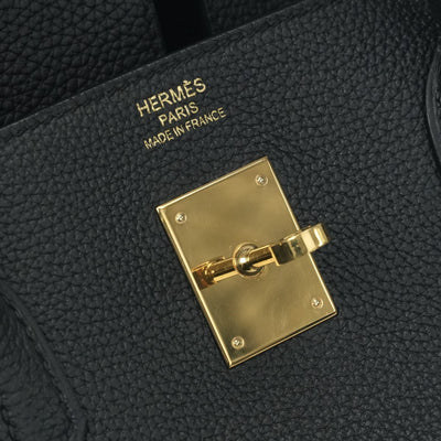 HERMES 헤르메스 Birkin 40 Birkin 40 토트 백 토고 누아 블랙 골드 하드웨어