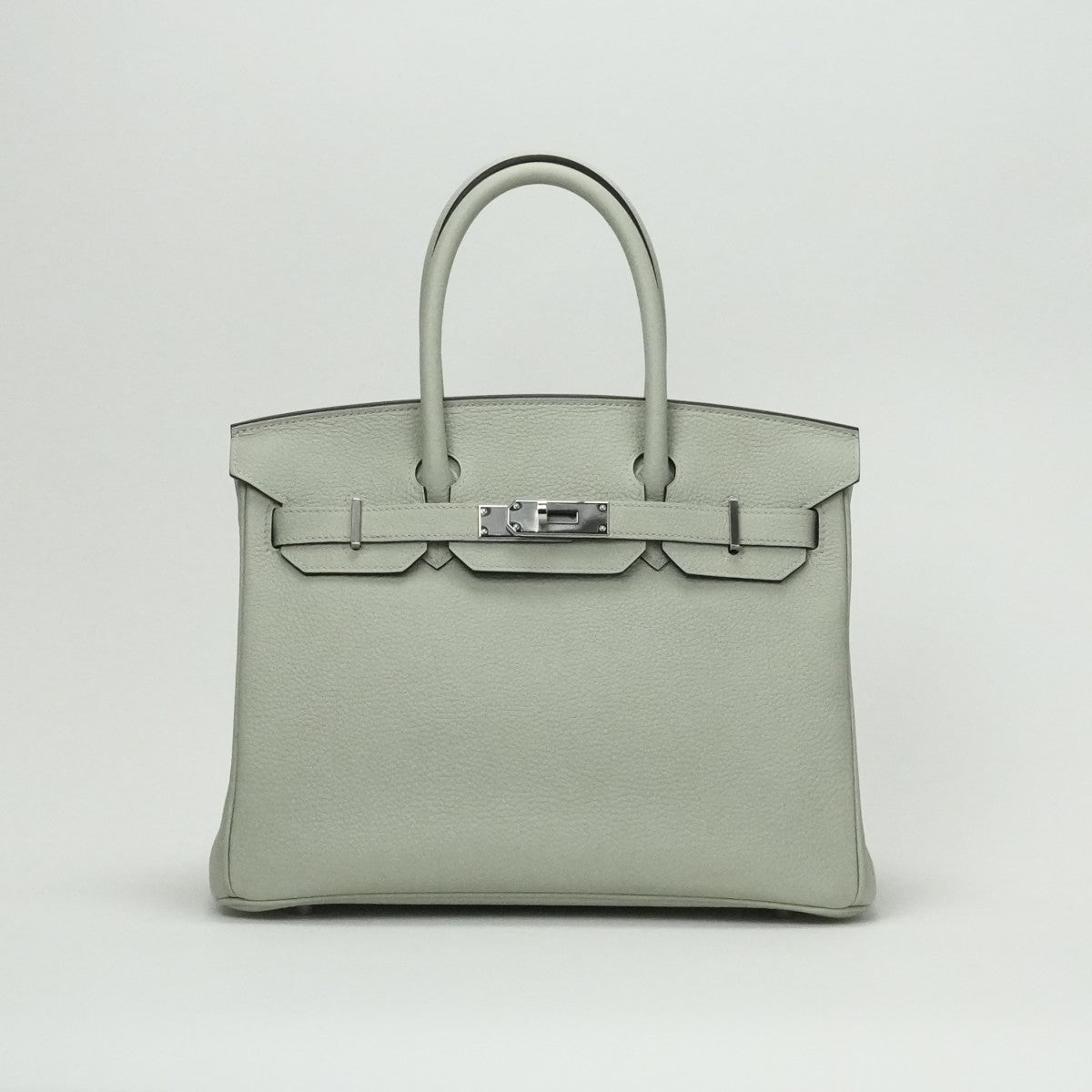 HERMES 爱马仕 Birkin 30 Birkin 30 袋子手提袋多哥Grineva绿色绿色银硬件