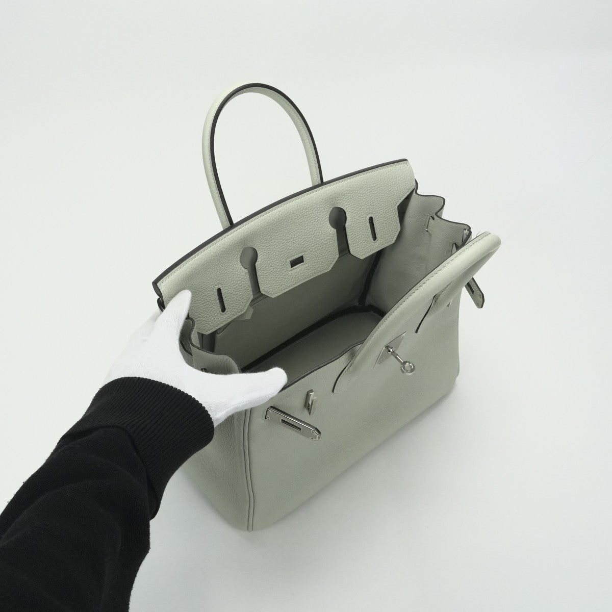HERMES 헤르메스 Birkin 30 Birkin 30 가방 토트 백 토고 그린바 그린 녹색 실버 하드웨어