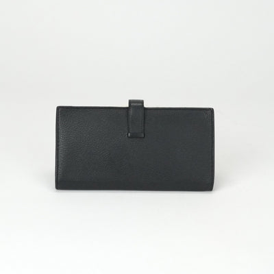 エルメス HERMES ベアンスフレ ベアン スフレ 財布 長財布 ロングウォレット シェーブル ノワール ブラック 黒 ゴールド金具 シェーブル