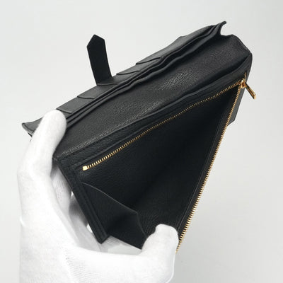 エルメス HERMES ベアンスフレ ベアン スフレ 財布 長財布 ロングウォレット シェーブル ノワール ブラック 黒 ゴールド金具 シェーブル