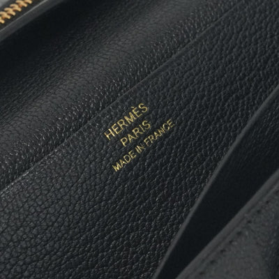 エルメス HERMES ベアンスフレ ベアン スフレ 財布 長財布 ロングウォレット シェーブル ノワール ブラック 黒 ゴールド金具 シェーブル