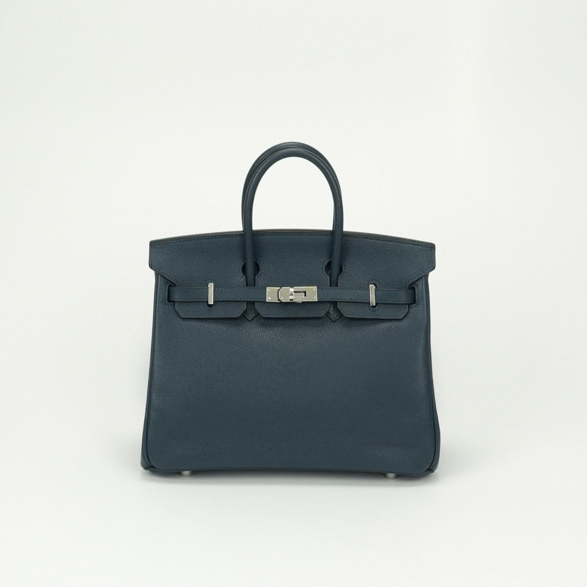 エルメス HERMES バーキン25 バーキン 25 バッグ トートバッグ エプソン ブルーインディゴ Blue Indigo ネイビー navy 紺 シルバー金具 ヴォーエプソン