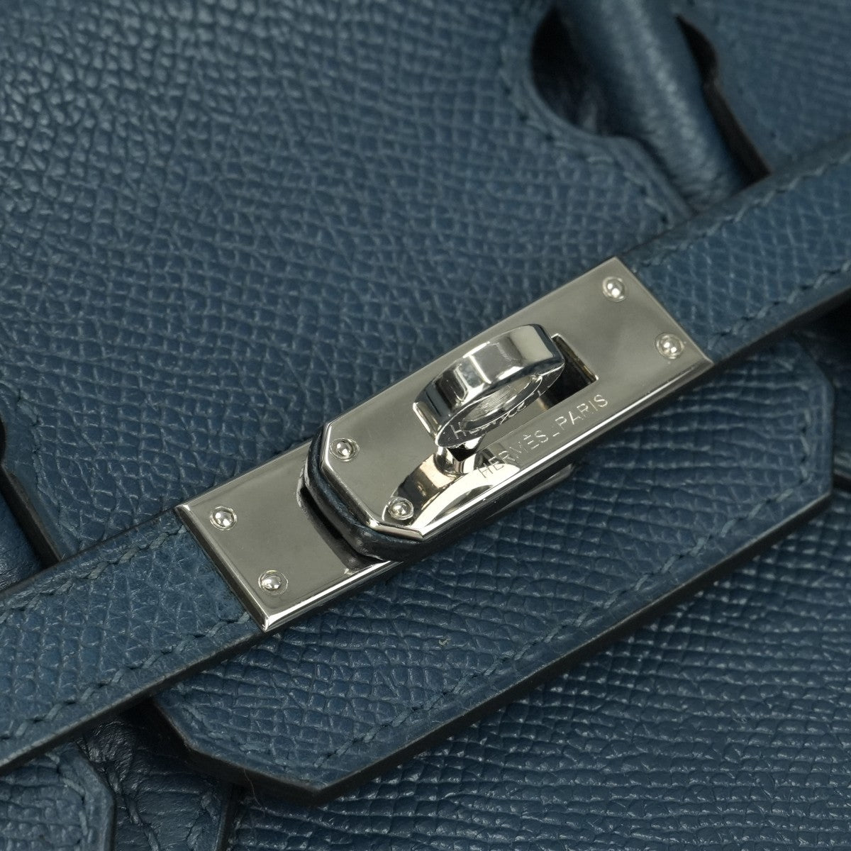 エルメス HERMES バーキン25 バーキン 25 バッグ トートバッグ エプソン ブルーインディゴ Blue Indigo ネイビー navy 紺 シルバー金具 ヴォーエプソン