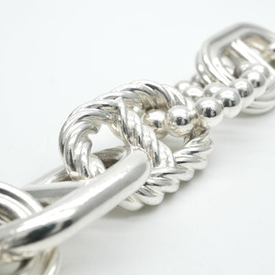 HERMES 爱马仕 Chaine d'Ancre Chaine d'Ancre范围手链手镯袖口AG925银色稀有