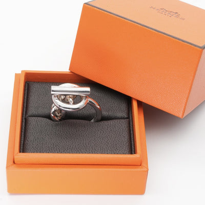 HERMES HERMES Croisette Croisette Ring Ag925 Silver Silver Toggle Silver Rare Chain