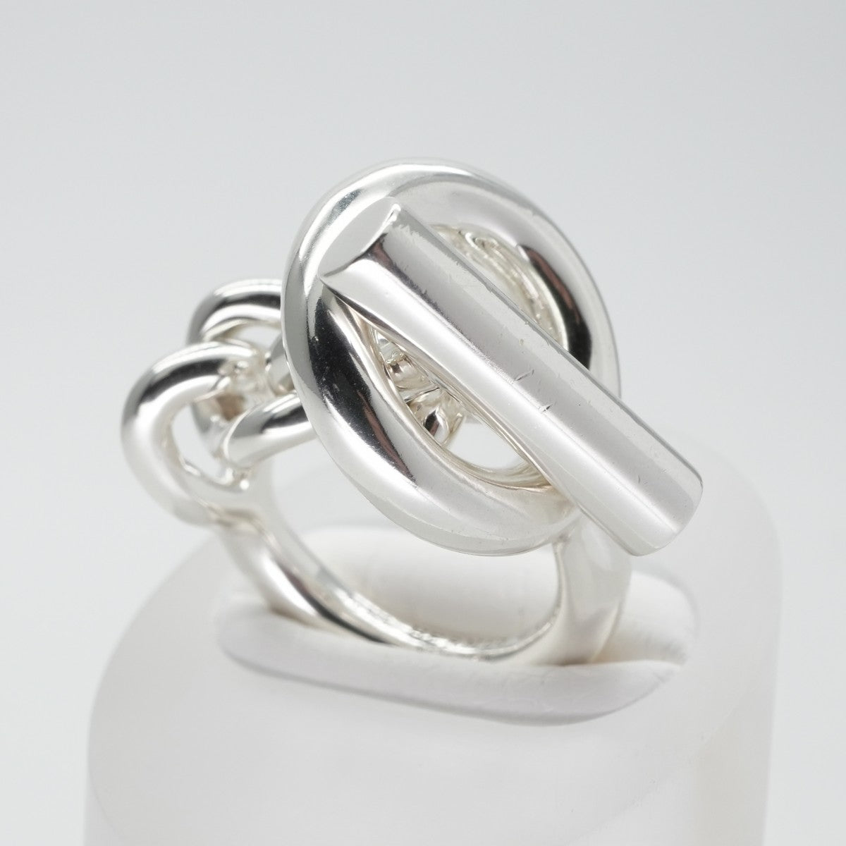 HERMES Hermes Croisette Croisette Ring AG925 Silver Silver 토글 실버 희귀 체인