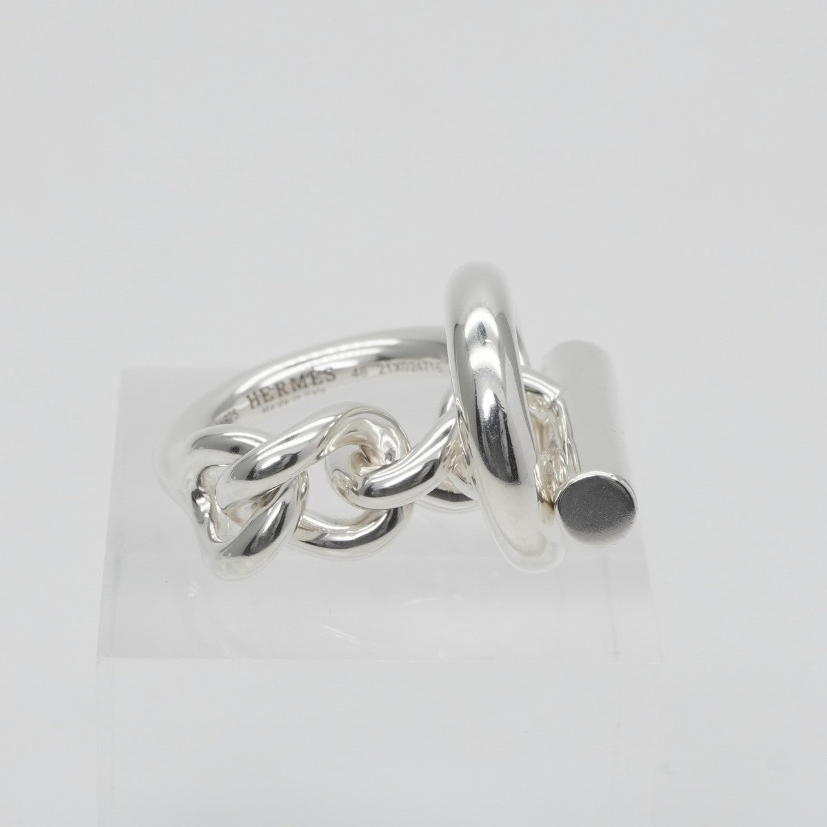 HERMES Hermes Croisette Croisette Ring AG925 Silver Silver 토글 실버 희귀 체인