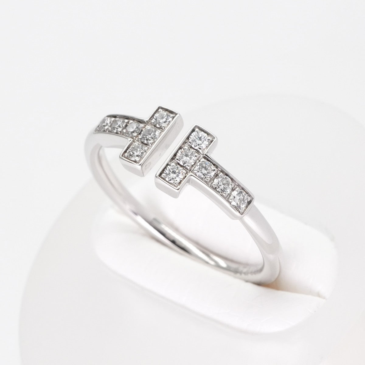 Tiffany & Co. Tiffany＆Co。 Tiffany & Co. T环750WG银钻石白金