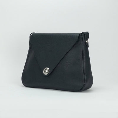 HERMES Hermes Christine 35 Christine 35 가방 숄더백 버플 블루 스퀴즈 진한 블루 블루 실버 하드웨어
