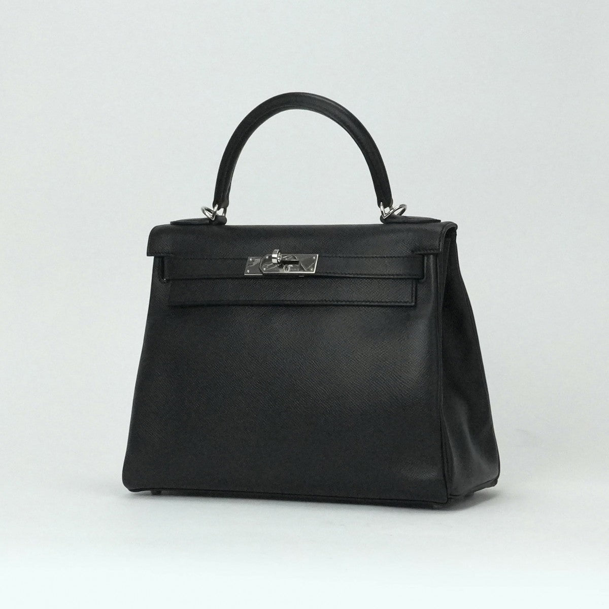 HERMES HERMES Kelly 28 Kelly 28 Bag, Tote Bag, Shoulder Bag, Epson Noir, Black, Silver Fittings