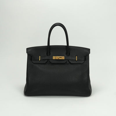 エルメス HERMES バーキン35 バーキン 35 バッグ トートバッグ トゴ ノワール noir ブラック Black 黒 ゴールド金具 ハンドバッグ
