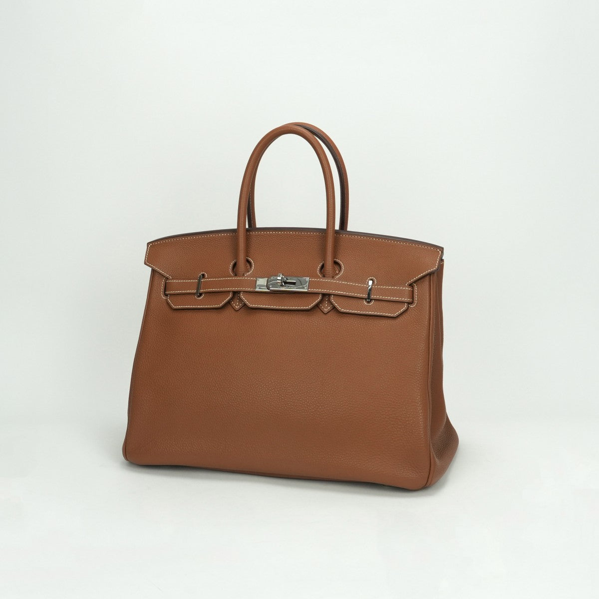 HERMES HERMES Birkin 35 Birkin 35 Tote bag Togo Gold Brown Brown Silver hardware