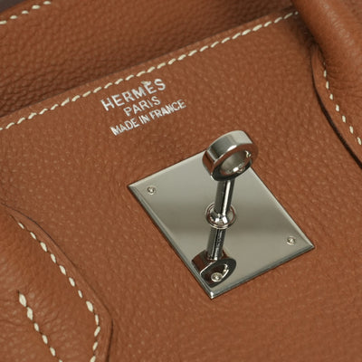 HERMES HERMES Birkin 35 Birkin 35 Tote bag Togo Gold Brown Brown Silver hardware