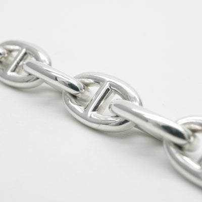 HERMES 헤르메스 Chaine d'Ancre Chaine d'Ancre 팔찌 뱅글 커프 925 실버 빈티지 골동품 인쇄 마르지엘라 기간의 희귀 희귀