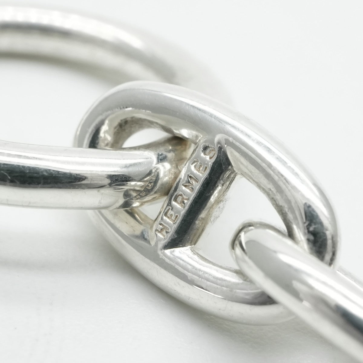 HERMES 헤르메스 Chaine d'Ancre Chaine d'Ancre 팔찌 뱅글 커프 925 실버 빈티지 골동품 인쇄 마르지엘라 기간의 희귀 희귀