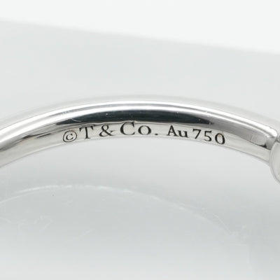 Tiffany & Co. 티파니 & 공동. 와이어 링 T- 와이어 18K 화이트 골드 Tiffany & Co. T- 링 750wg 실버 다이아몬드 화이트 골드