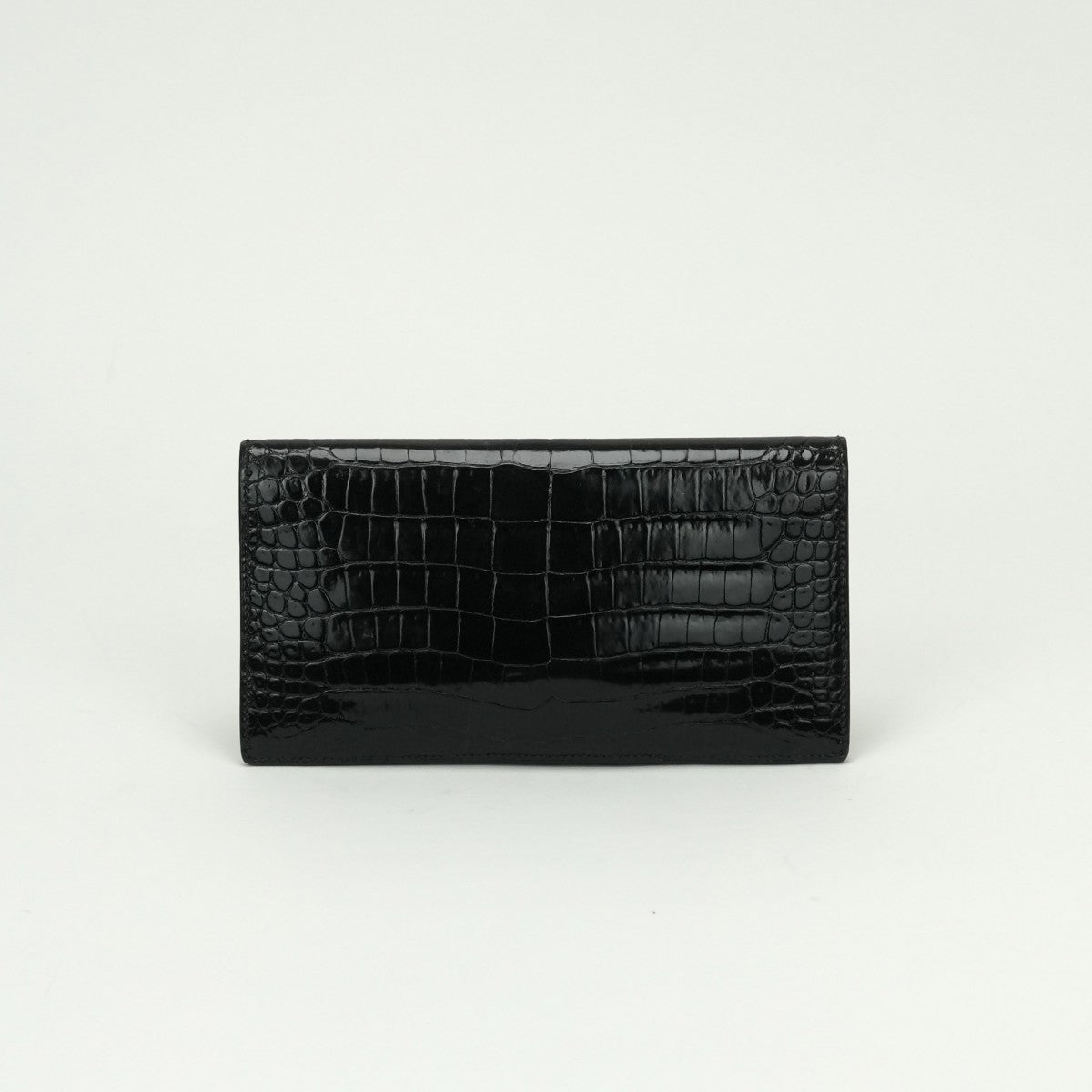 エルメス HERMES オオサカ 財布 長財布 ロングウォレット ポロサス クロコダイル ノワール noir ブラック Black 黒