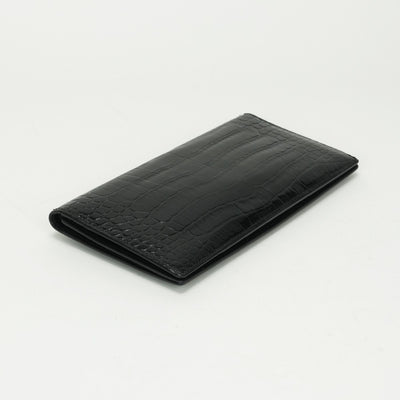 エルメス HERMES オオサカ 財布 長財布 ロングウォレット ポロサス クロコダイル ノワール noir ブラック Black 黒