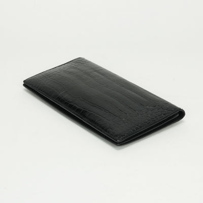 エルメス HERMES オオサカ 財布 長財布 ロングウォレット ポロサス クロコダイル ノワール noir ブラック Black 黒