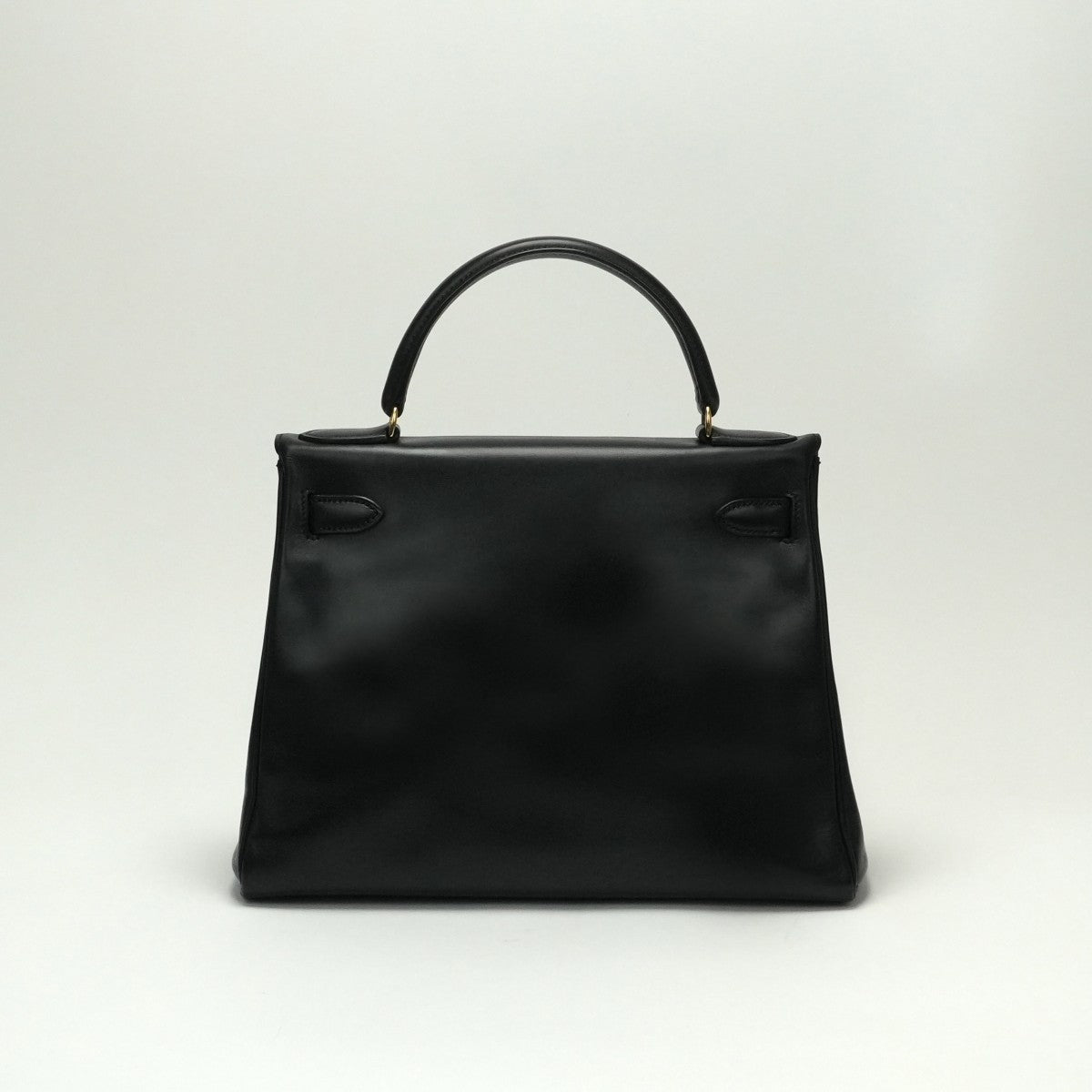 HERMES HERMES Kelly 28 Kelly 28 Bag Tote Bag Box Calf Noir Noir Black Black Gold Hardware