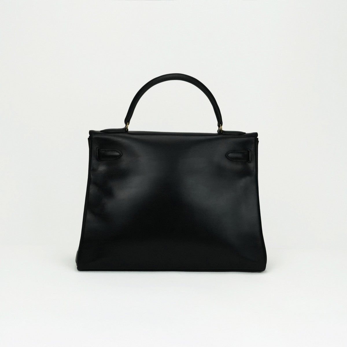 HERMES HERMES Kelly 32 Kelly 32 Bag, Tote Bag, Box Calf, Noir, Black, Gold Fittings