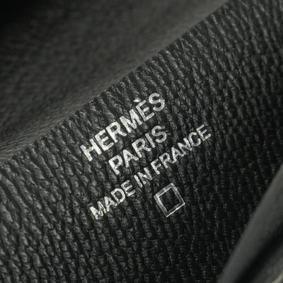 エルメス HERMES ベアン 財布 長財布 ロングウォレット アリゲーター クロコダイル グリアスファルト グレー シルバー金具