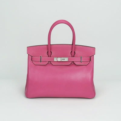 エルメス HERMES バーキン30 バーキン 30 キャンディバーキン キャンディバーキン30 バッグ トートバッグ エプソン シェーブル ローズティリアン ルビー ピンク レッド シルバー金具 ヴォーエプソン