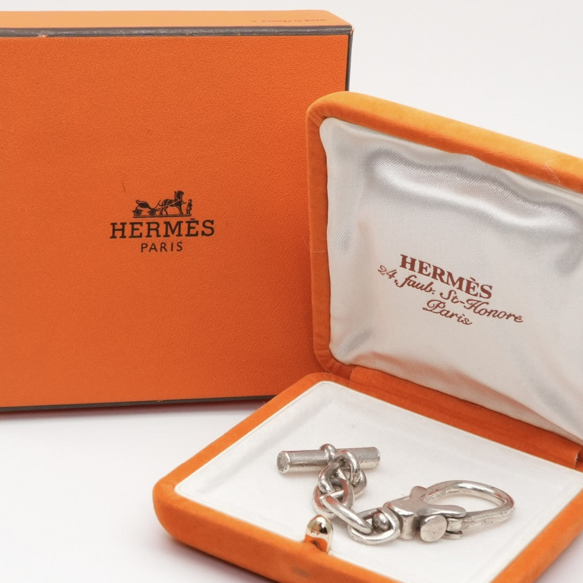 HERMES 헤르메스 Chaine d'Ancre Chaine d'Ancre Other 925 실버 실버 키 체인 골동품 빈티지 희귀 희귀