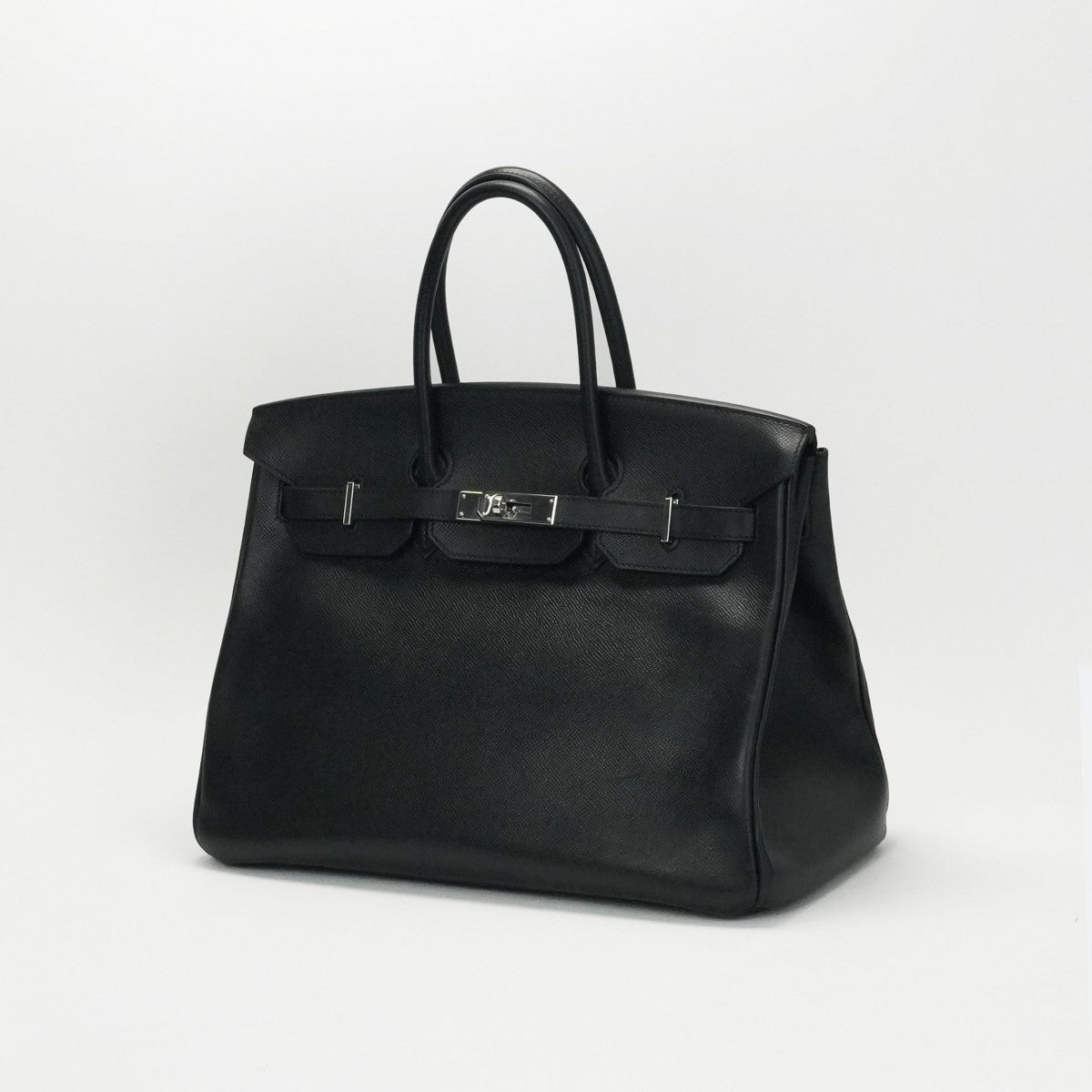 エルメス HERMES バーキン35 バーキン 35 バッグ トートバッグ エプソン ノワール ブラック 黒 シルバー金具 ヴォーエプソン