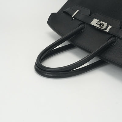 エルメス HERMES バーキン35 バーキン 35 バッグ トートバッグ エプソン ノワール ブラック 黒 シルバー金具 ヴォーエプソン