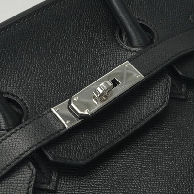 エルメス HERMES バーキン35 バーキン 35 バッグ トートバッグ エプソン ノワール ブラック 黒 シルバー金具 ヴォーエプソン