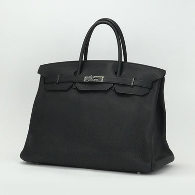 エルメス HERMES バーキン40 バーキン 40 バッグ トートバッグ トゴ ノワール ブラック 黒 シルバー金具