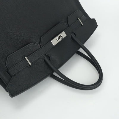 HERMES 爱马仕 Birkin 40 Birkin 40 手提袋多哥黑色银色硬件