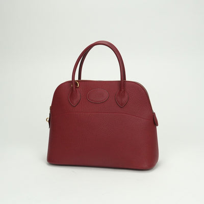 エルメス HERMES ボリード31 ボリード 31 バッグ トートバッグ ショルダーバッグ ヴァッシュリエジェ ルージュアッシュ RougeH レッド red 赤 ゴールド金具 ハンドバッグ