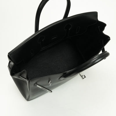 HERMES HERMES Haut a courroies 32 Haut a courroies 32 Bag, Tote Bag, Box Calf, Noir, Black, Silver