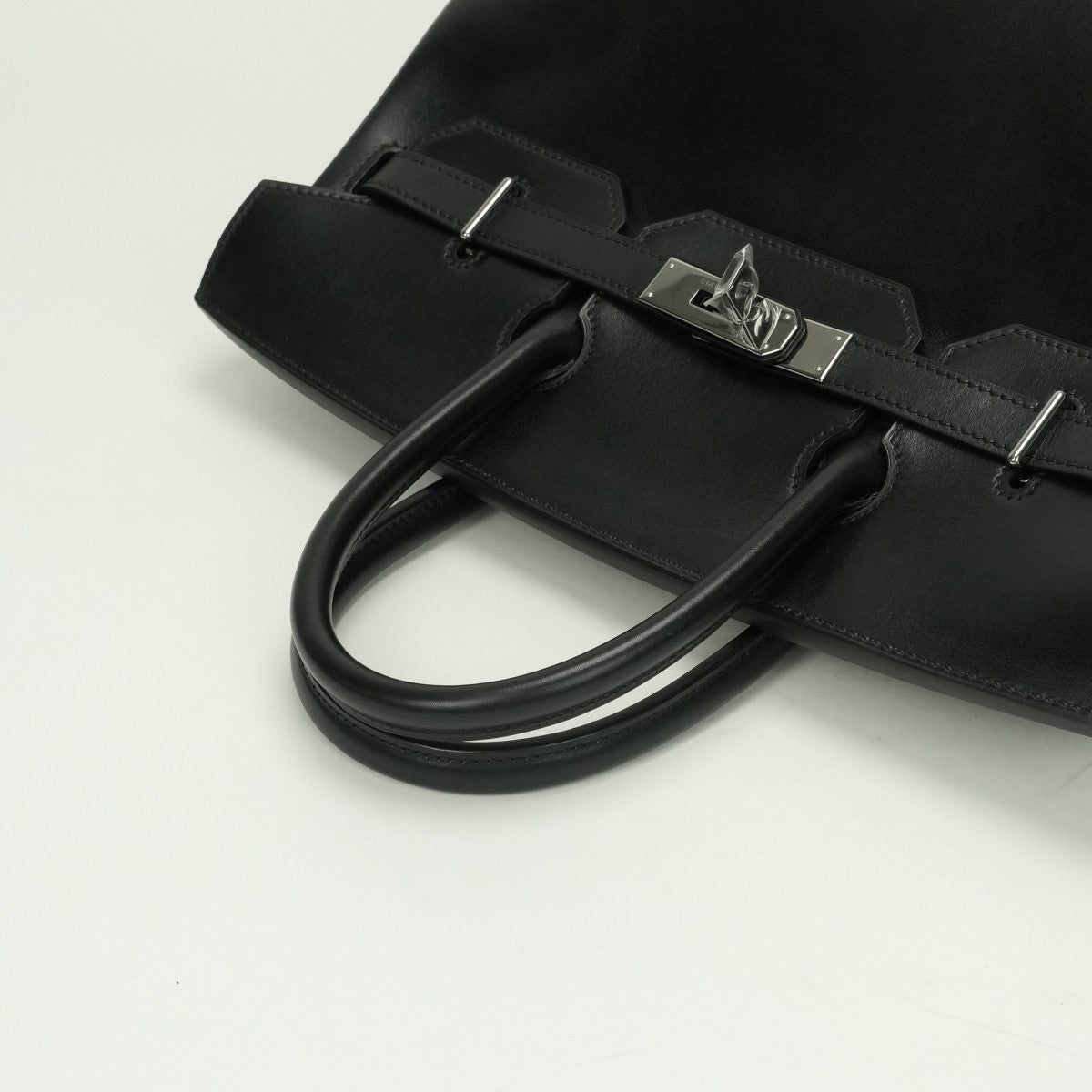 HERMES HERMES Haut a courroies 32 Haut a courroies 32 Bag, Tote Bag, Box Calf, Noir, Black, Silver