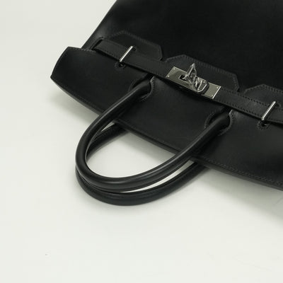 HERMES HERMES Haut a courroies 32 Haut a courroies 32 Bag, Tote Bag, Box Calf, Noir, Black, Silver