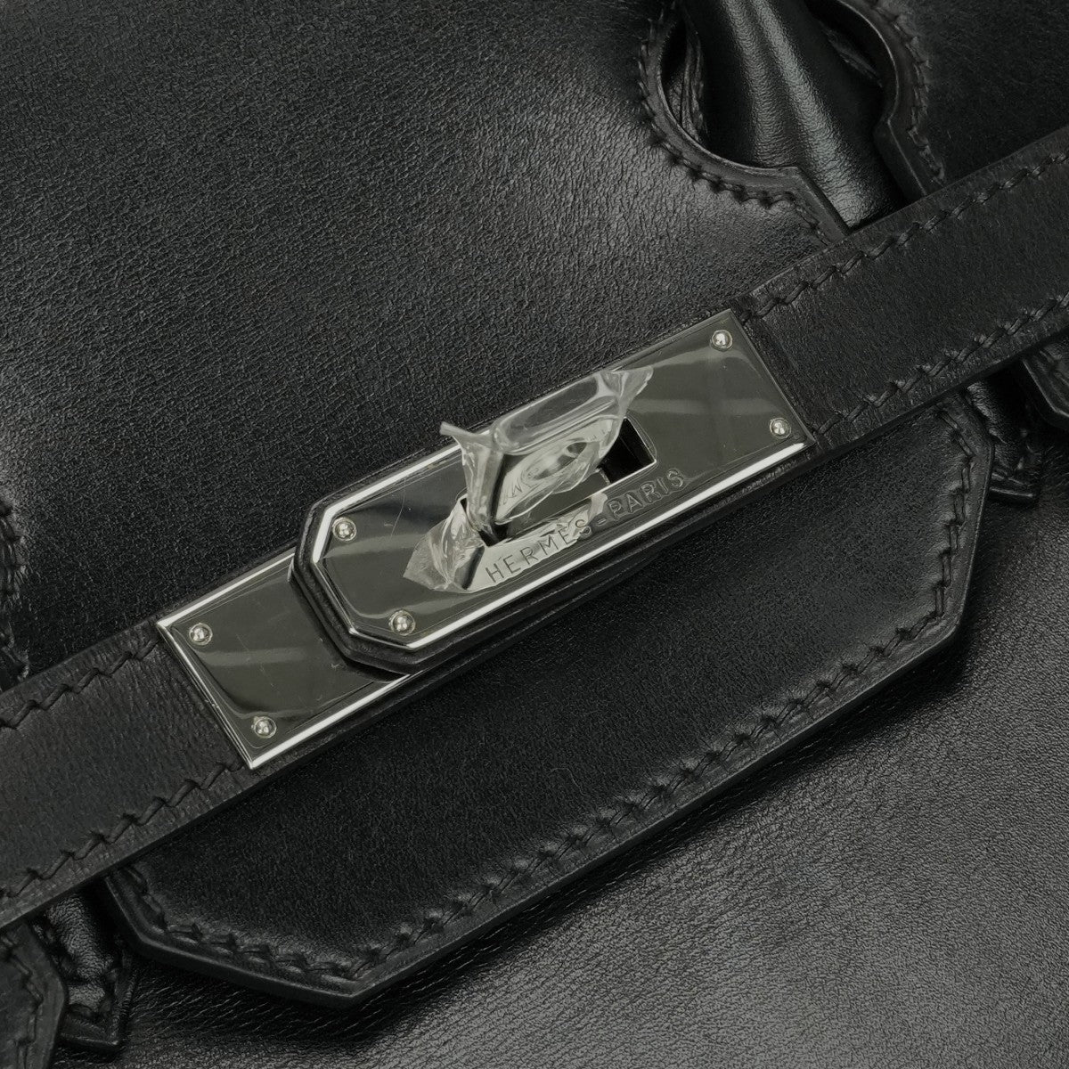 HERMES HERMES Haut a courroies 32 Haut a courroies 32 Bag, Tote Bag, Box Calf, Noir, Black, Silver